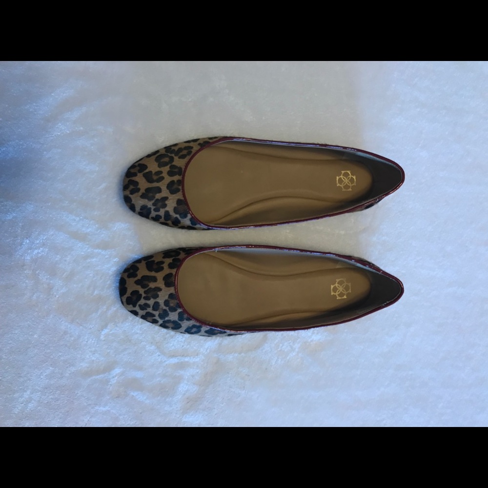 Ann Taylor leopard print, calfskin shoes. 7.5